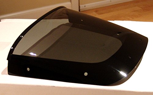 Kawasaki ZRX1100 ZRX1200 99-05 Replacement Windshield - Black Glass Front Windscreen for Motorcycle - Perfect for Highway Riding and Wind Protection