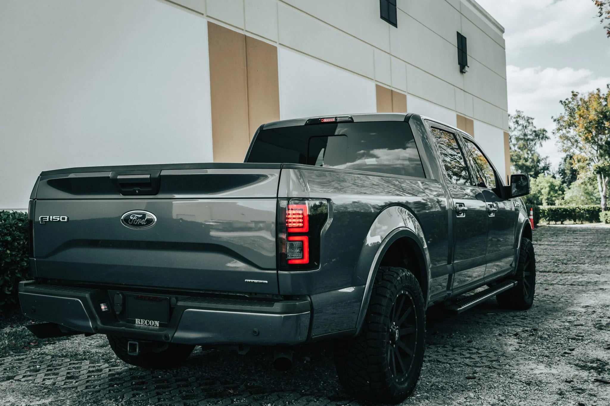 Ford F150 2015-2017 LED Tail Lights - Dark Red Smoked Lens - High Performance Replacement for Pickup Trucks - Perfect for Night Driving & Off-Road Adventures