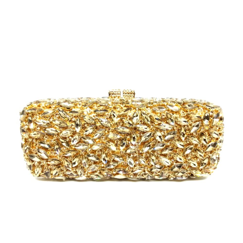 DEBIMY Sparkly Rhinestone Evening Clutch Bag for Women - Vintage Square Purse for Prom, Cocktail Party, Wedding & Banquet | Elegant Handbag for Formal Events & Night Out