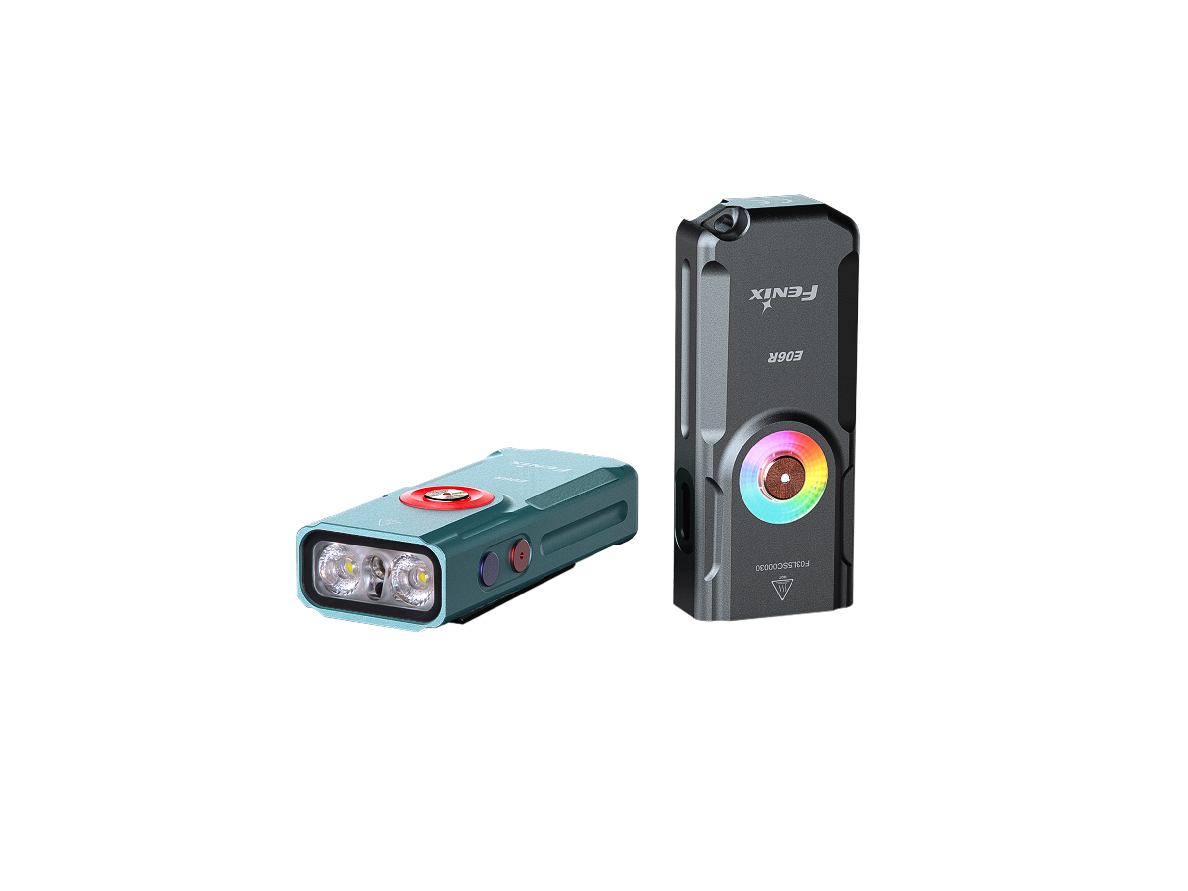 Fenix E06R Keychain Flashlight - Compact, Rechargeable with White, UV, and Red Laser Lights - Perfect for Outdoor, Emergency, and Everyday Carry (EDC)