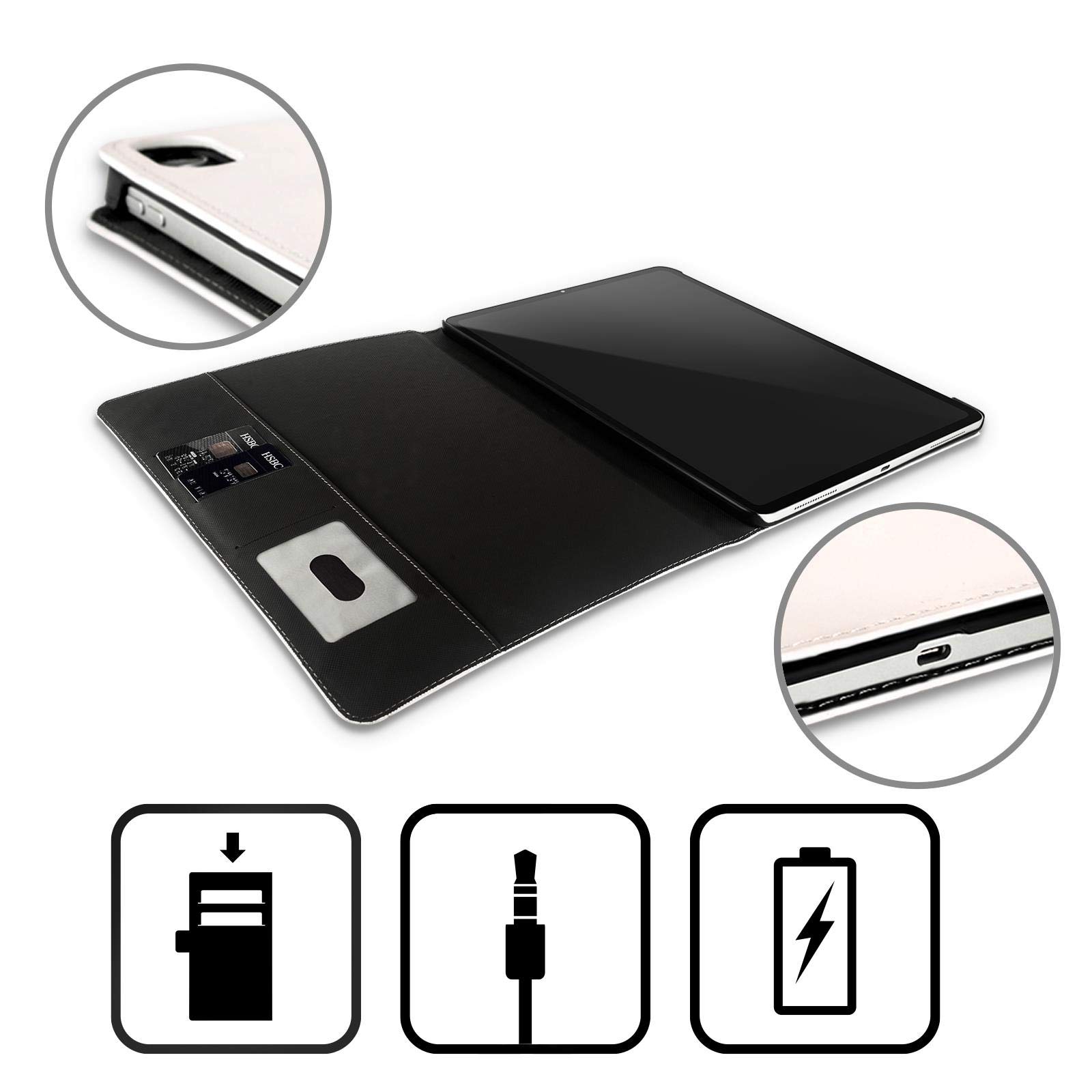 Head Case Designs Peanuts Snoopy Rocket Rock Leather Wallet Case for Apple iPad Mini 4 - Perfect for Travel, Work & School Accessories