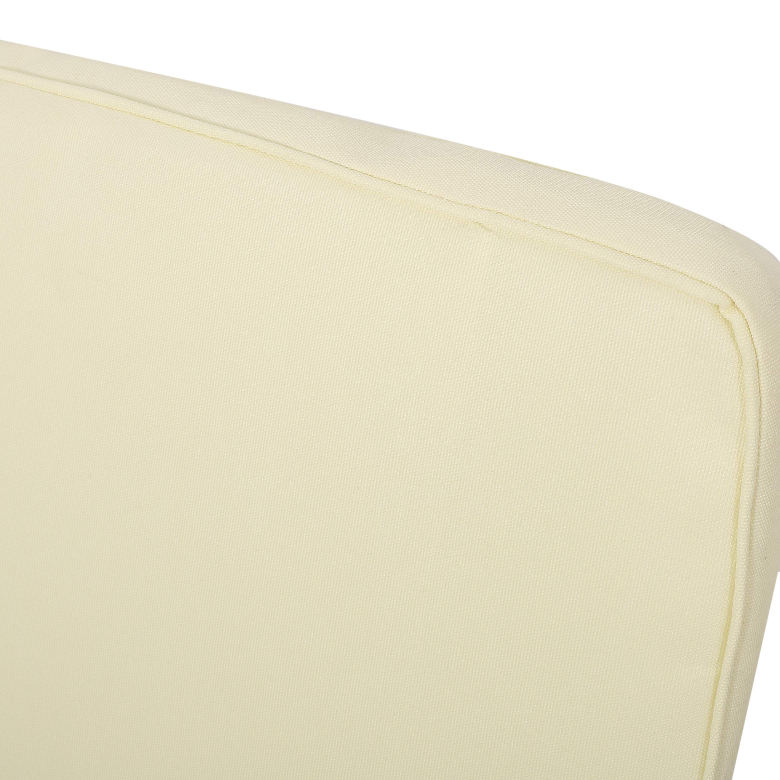 Christopher Knight Home Gavin Outdoor Water Resistant Fabric Club Chair Cushions - 1 Pack Cream - Weatherproof Patio Furniture Cushions for Garden, Poolside & Deck Lounge Chairs