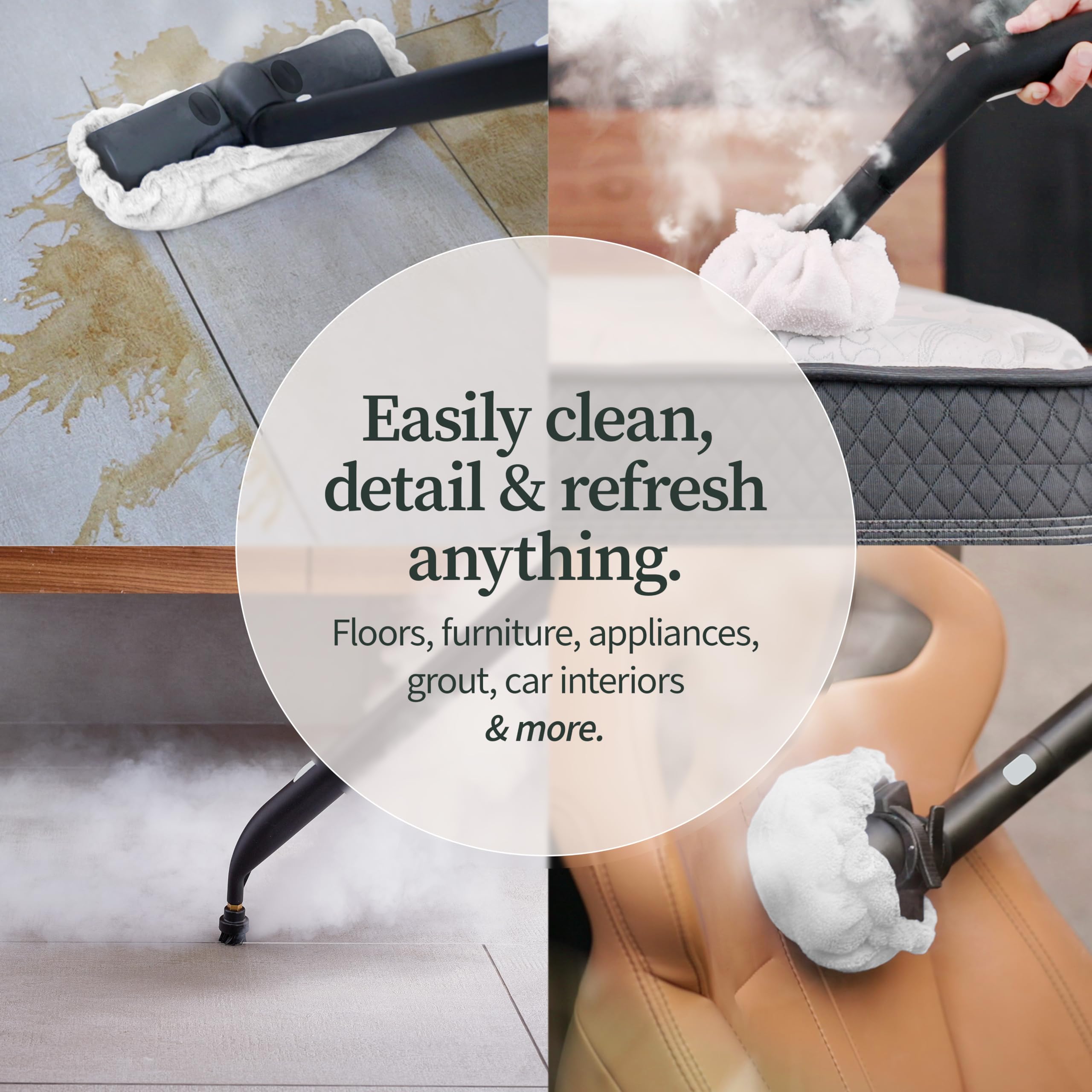 Dupray NEAT Multipurpose Steam Cleaner - Heavy Duty Steamer for Floors, Cars, Home, Upholstery & Grout Cleaning | Sanitize & Deep Clean Without Chemicals | Perfect for Kitchen, Bathroom, Garage & Pet Areas
