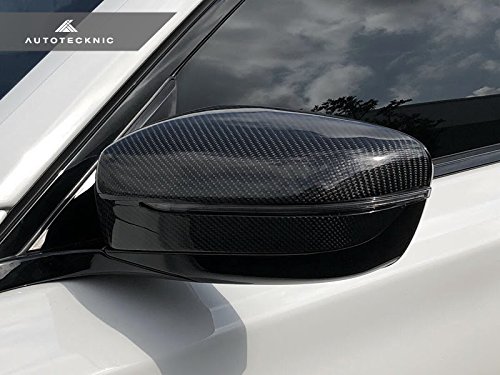 Premium Carbon Fiber Mirror Covers Replacement for BMW G30 5 Series (2017-2023) - Glossy Finish, Perfect Fit, Easy Installation - Upgrade Your Luxury Sedan's Exterior Style