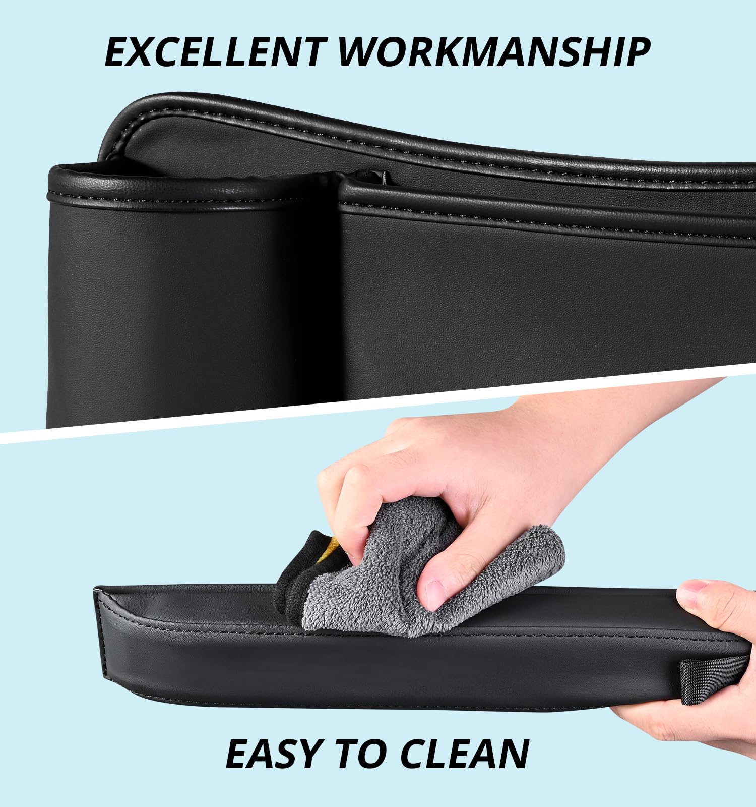 Premium Car Seat Gap Filler Organizer - 3-in-1 Multifunctional Car Accessory with Cup Holders & Storage Pockets | Perfect for Holding Phone, Keys, Sunglasses & Small Essentials | Ideal for Road Trips, Commuting & Family Travel