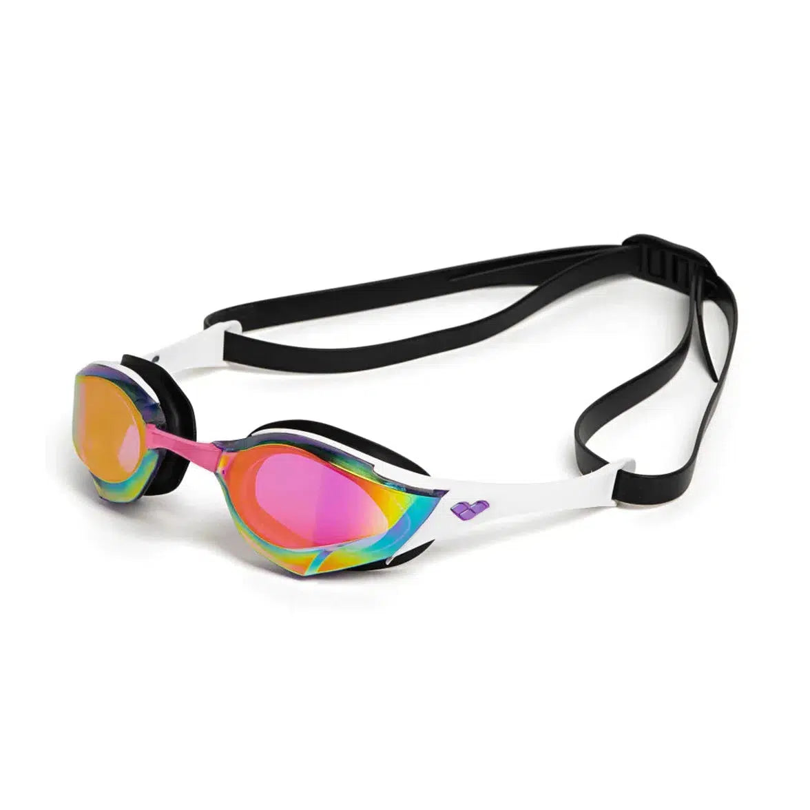 Arena Cobra Edge Swipe Mirrored Swimming Goggles - Anti-Fog UV Protection for Competitive Swimming & Training