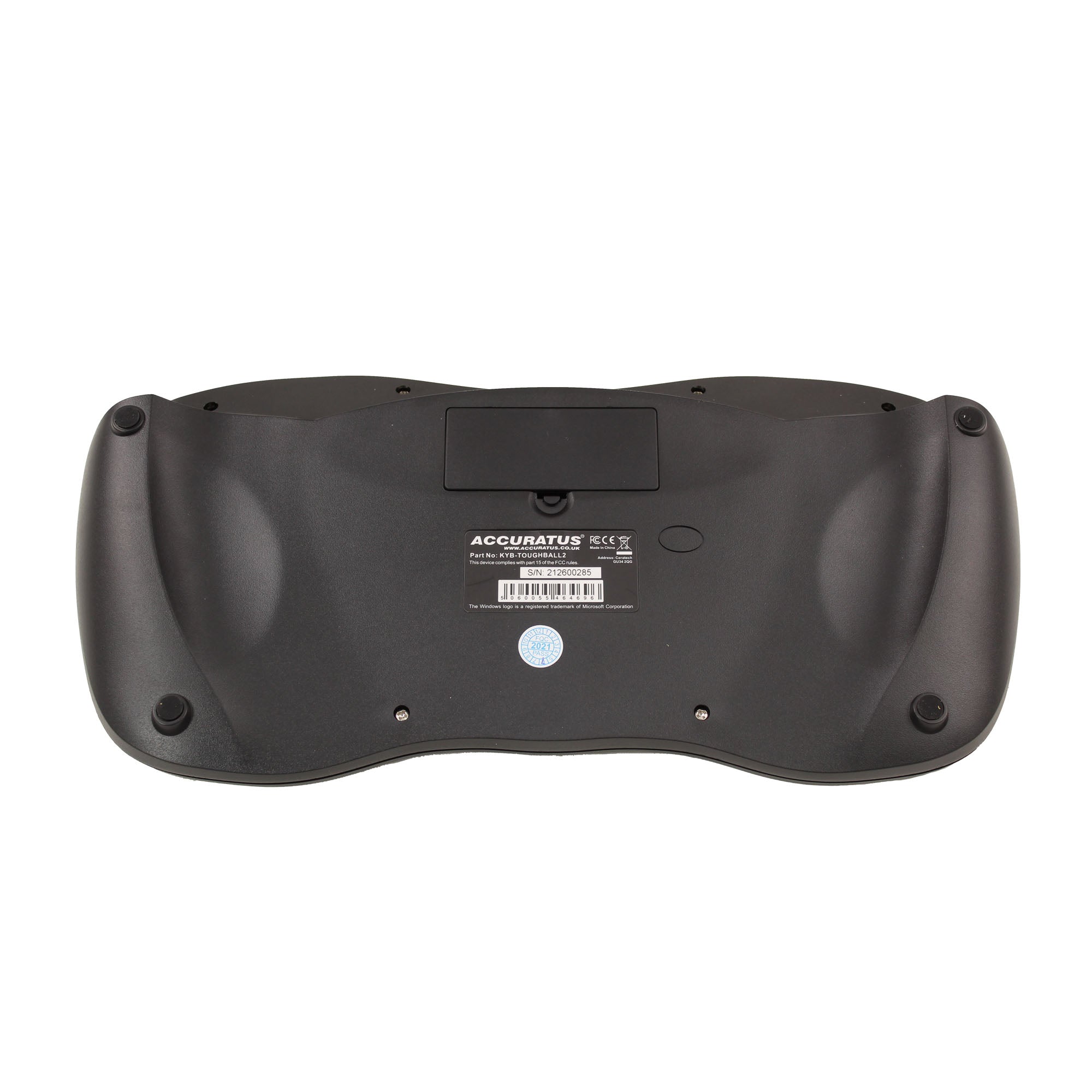 Accuratus Ergonomic Wireless Keyboard with Built-in Trackball - Perfect for Office, Gaming, and CAD Design Workstations
