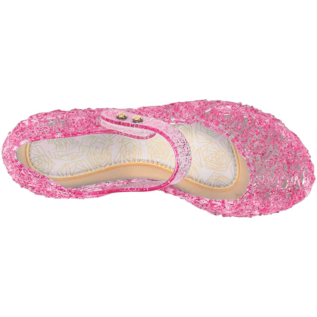 **Girls Princess Jelly Shoes - Sparkly Mary Jane Flats for Kids | Halloween, Christmas & Cosplay Costume | Party, Dress-Up & Everyday Play**