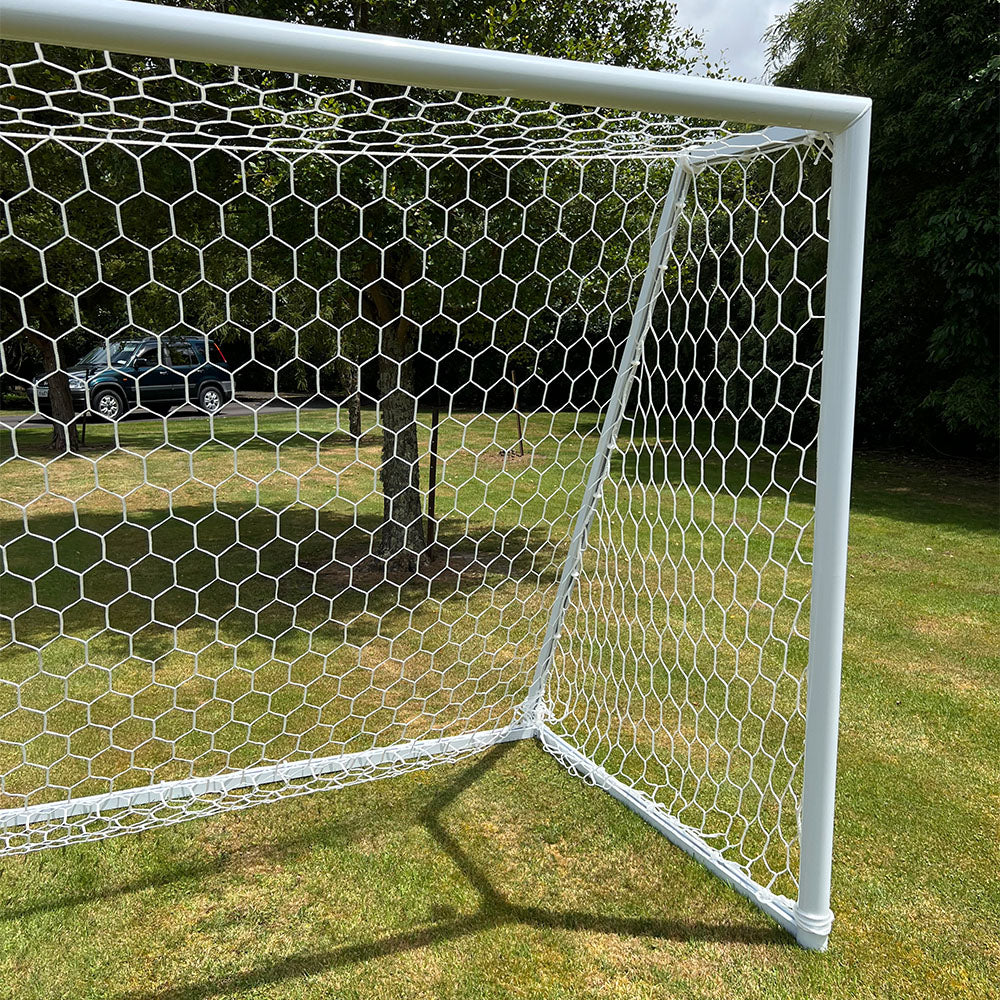 4m x 2m Portable Soccer Goal Net - World Cup Size Football Training Equipment for Backyard, Park & School Practice