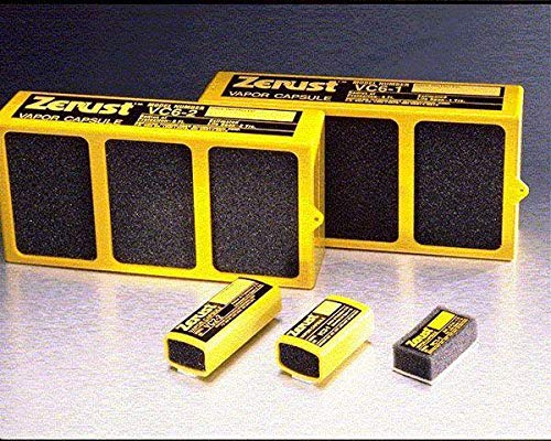 Zerust Vapor Capsule Diffuser 2-2 VCI Emitter (10-Pack) - Corrosion Inhibitor for Metal Tools & Equipment Storage | Ideal for Toolboxes, Machinery Protection & Long-Term Storage