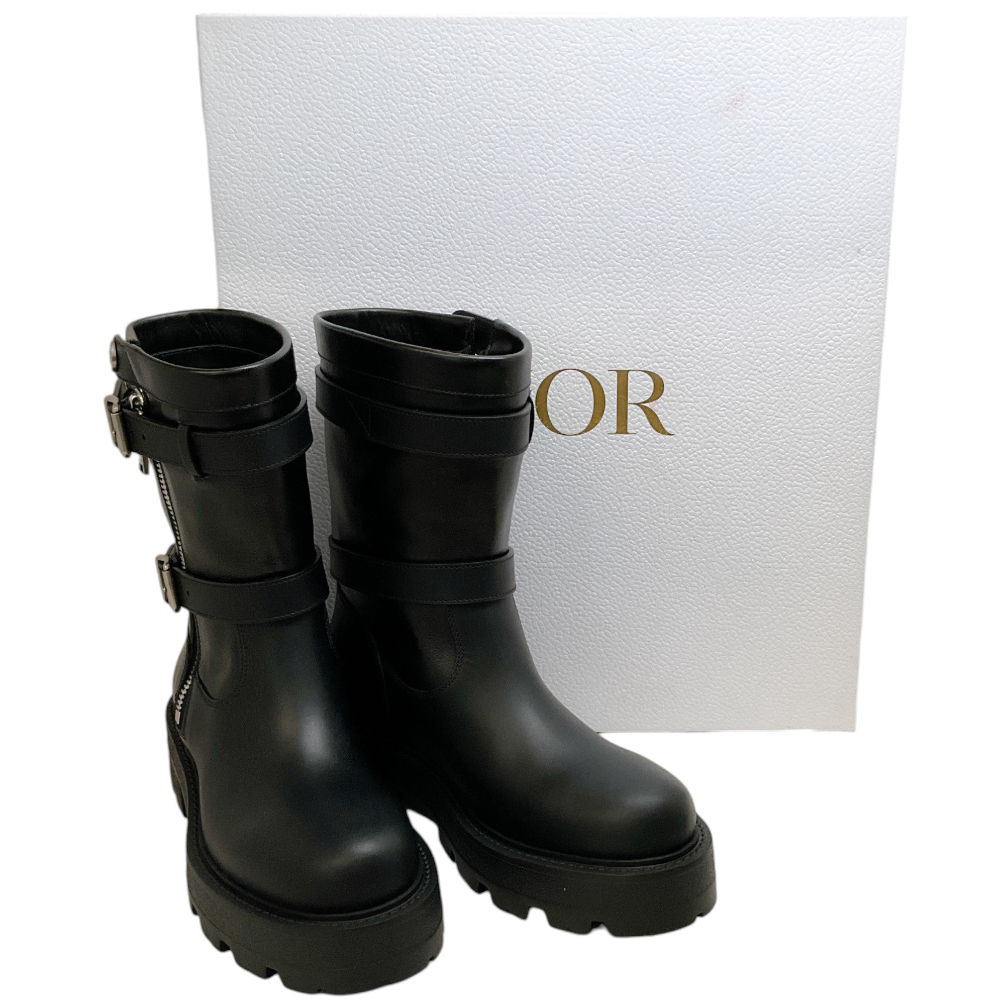 Christian Dior Black Leather D Major Ankle Boots for Women - Luxury Designer Booties for Fall & Winter - Perfect for Office, Party & Night Out