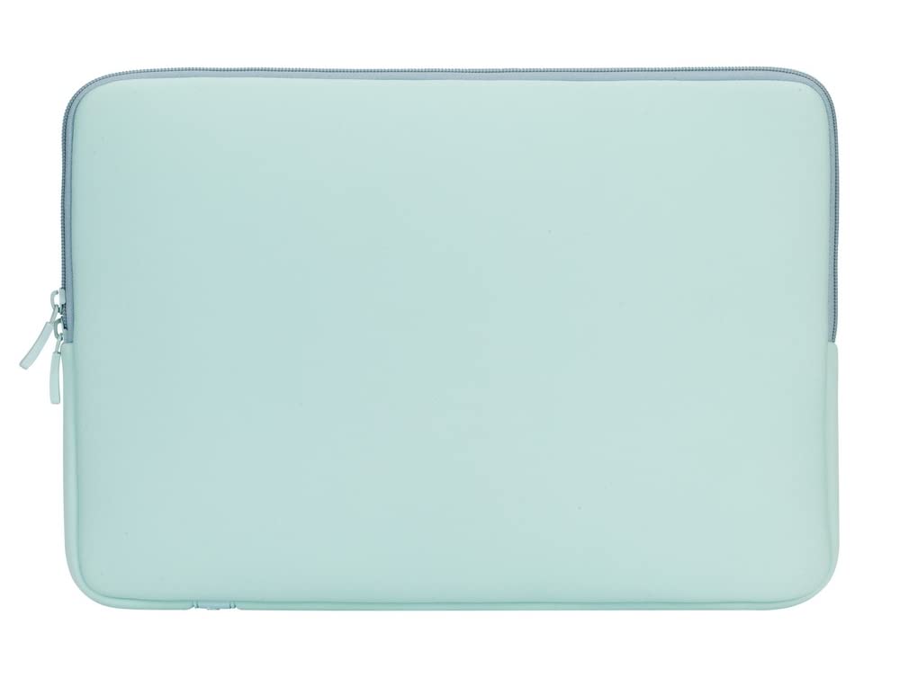 RIVACASE 5133 Mint Green Laptop Sleeve Case for MacBook Pro 15 inch - Protective Neoprene Cover with Soft Interior, Perfect for Travel, Work & School