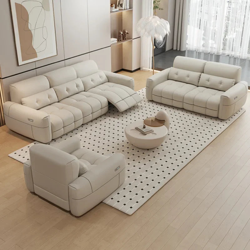 Soft Lazy Reclining Loveseat Sectional Sofa - Ultra Comfortable Modern Living Room Furniture for Small Spaces | Perfect for Apartments, Movie Nights & Relaxing