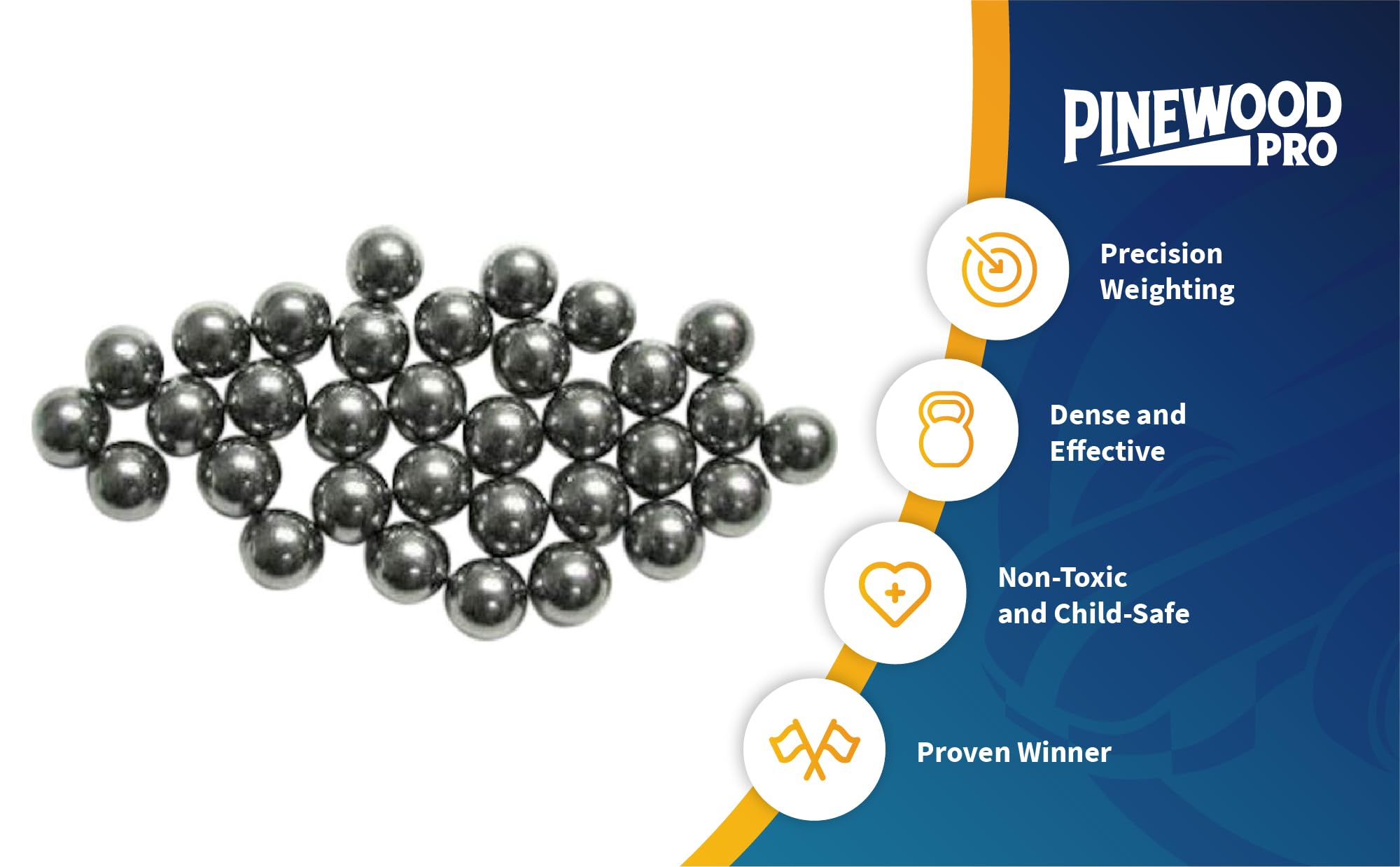 Premium Tungsten Pinewood Derby Weights - High-Density Spheres for Maximum Speed & Performance | Perfect for Pinewood Derby Racing, Boy Scouts, and Model Car Competitions