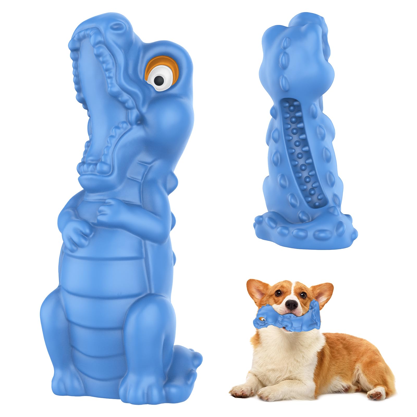 Durable Dog Chew Toys for Aggressive Chewers - Healthy Milk Flavored Tough Chew Toy for Medium & Large Breed Dogs | Long-Lasting Extreme Chew Toy to Keep Pets Busy | Perfect for Teething, Anxiety Relief & Playtime