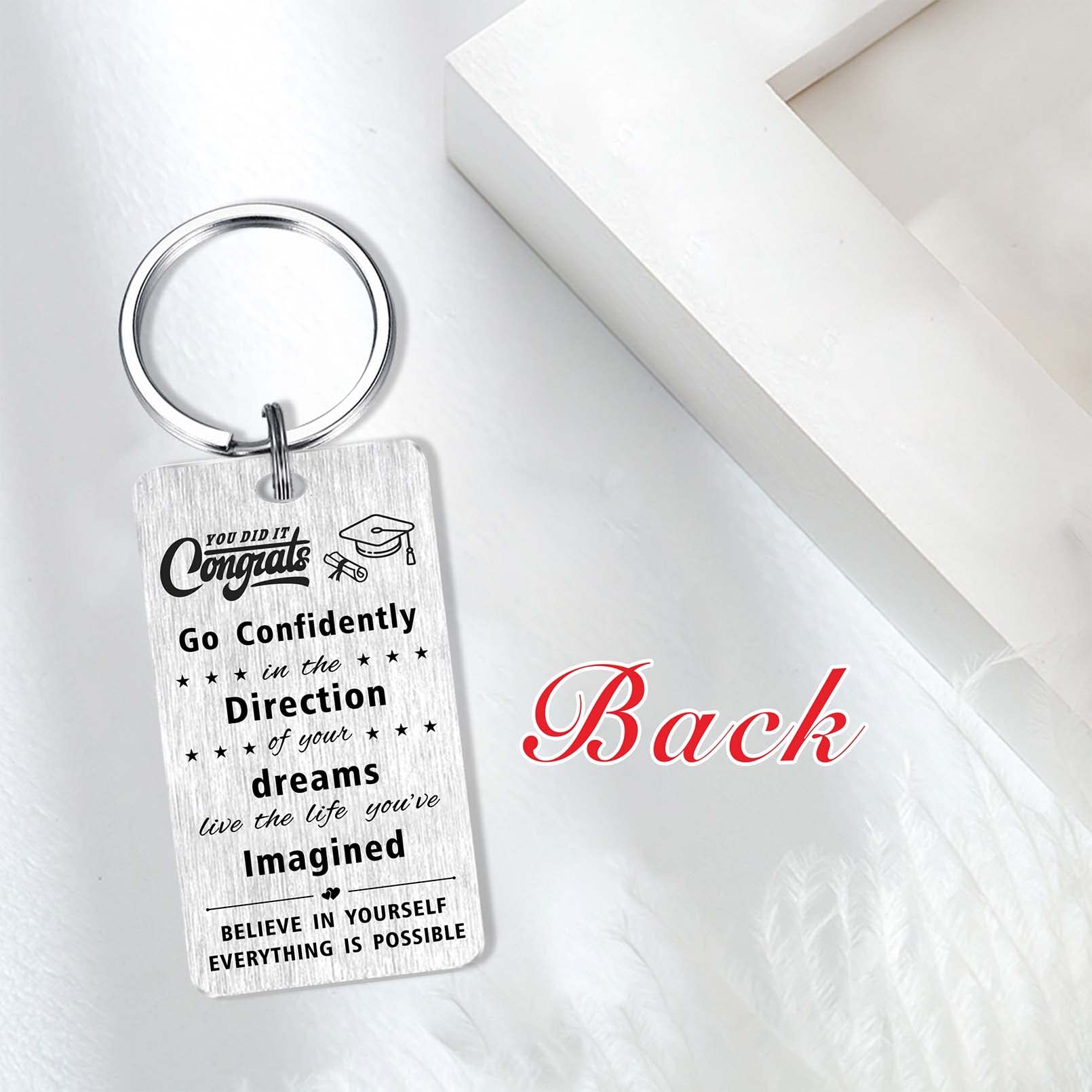Class of 2025 Graduation Gifts - Personalized Memory Keychain for High School & College Graduates - Perfect Graduation Party Favors & Senior Year Keepsakes
