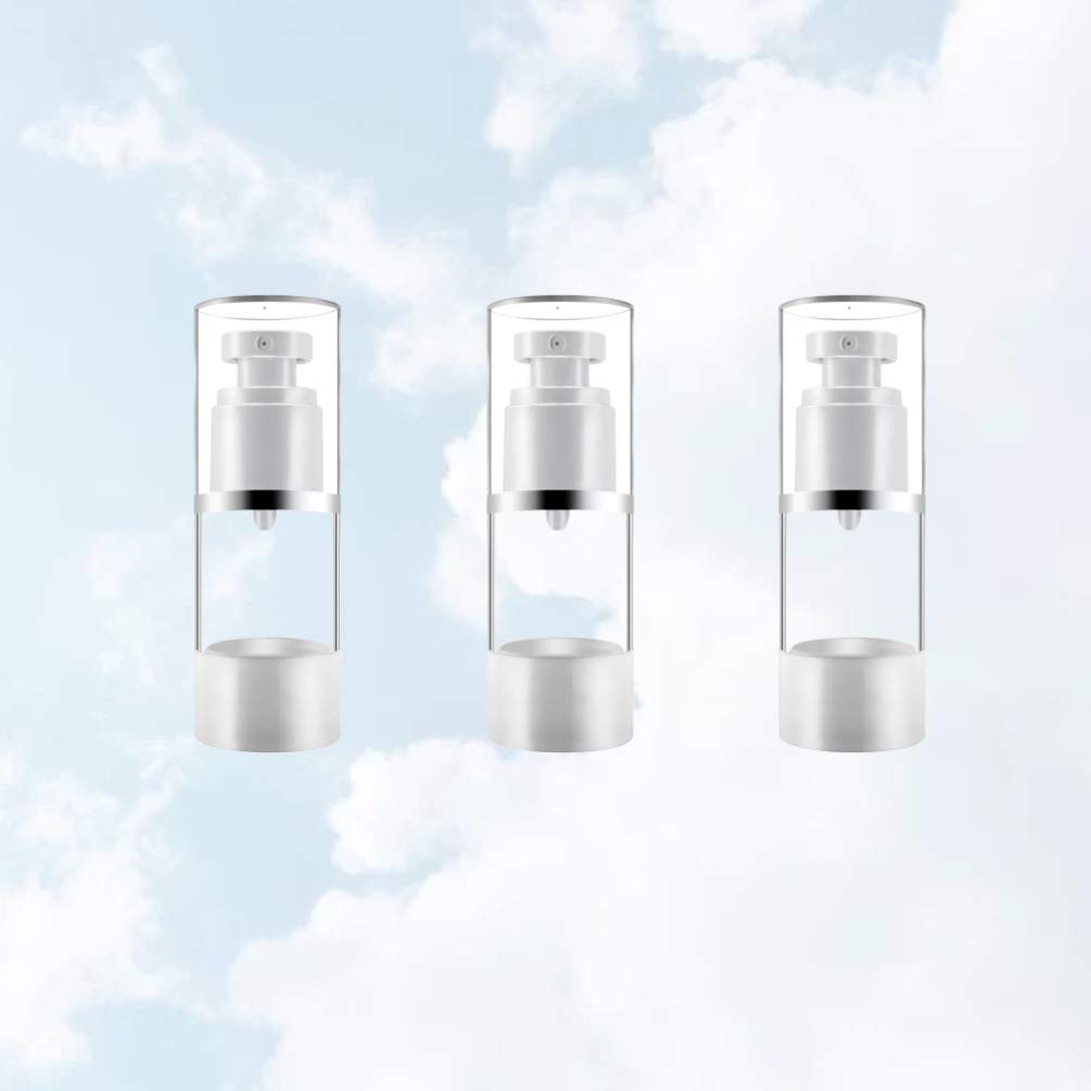 Lurrose 3Pcs Airless Pump Spray Bottles - Fine Mist Cosmetic Atomizer for Travel, Home & Salon | Refillable & Leak-Proof | Perfect for Skincare, Haircare & Essential Oils Dispensing