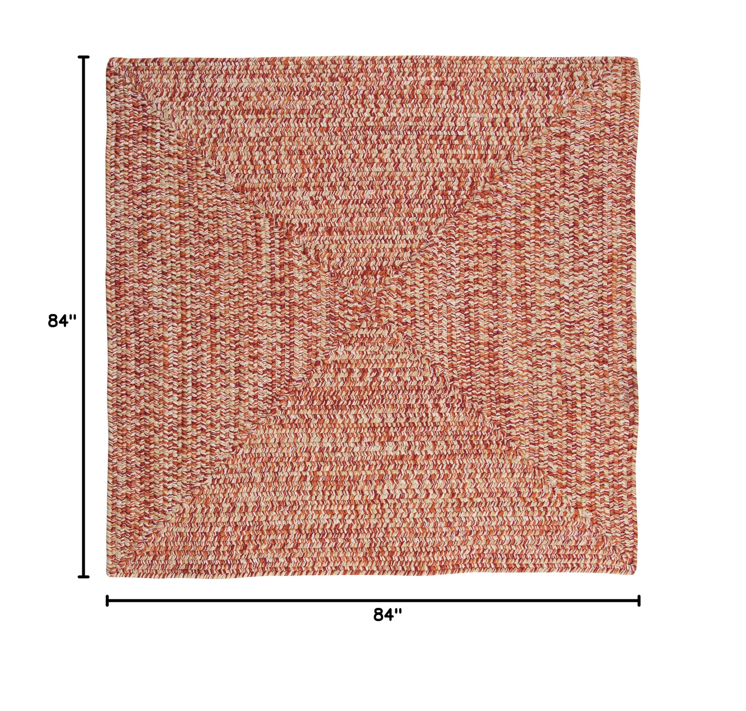 Colonial Mills Catalina 7x7 Fireball Area Rug - Soft & Durable Indoor/Outdoor Rug for Living Room, Bedroom, or Patio