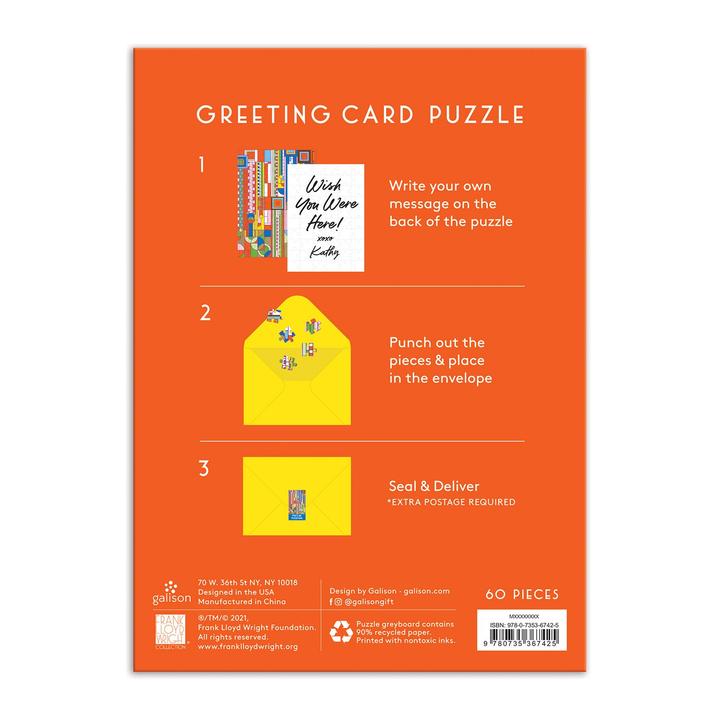 Custom Saguaro Cactus Greeting Card Puzzle - Unique Southwest Desert Themed Jigsaw Puzzle for Birthday, Anniversary & Holiday Gifts - Perfect for Puzzle Lovers & Home Decor