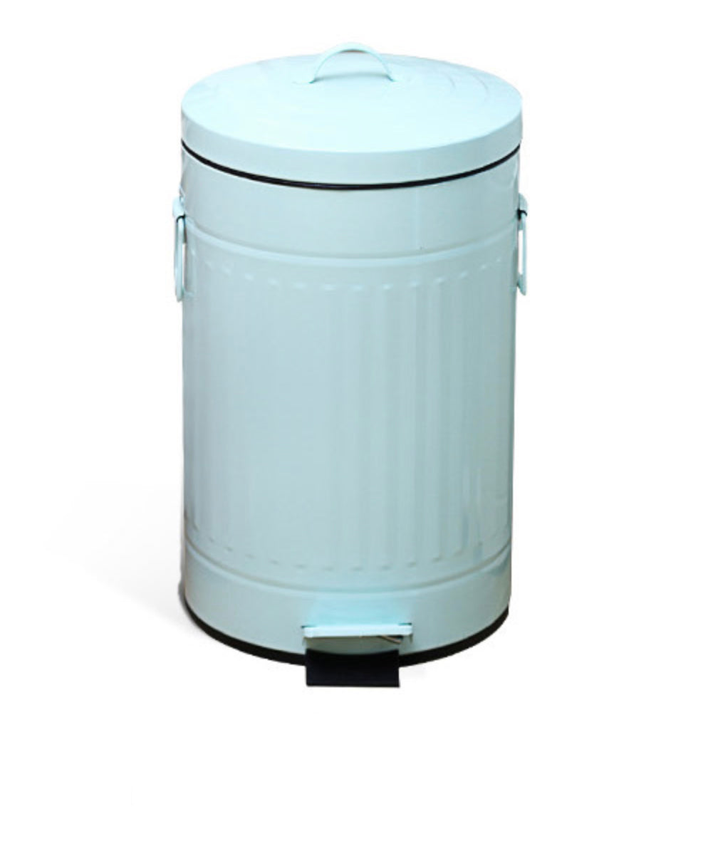 12L Soft Closing Pedal Trash Can - Mint Green Kitchen Waste Bin with Foot Pedal, Odor Control for Home, Office, Bathroom & Nursery