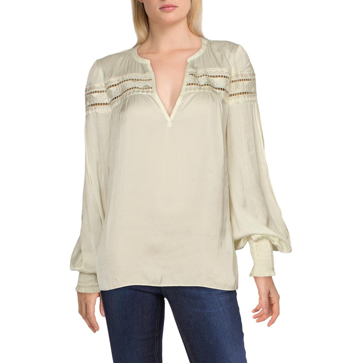Ramy Brook Women's Maisy Long Sleeve Blouse - Stylish Casual & Work Tops for Women | Perfect for Office, Date Night & Everyday Wear