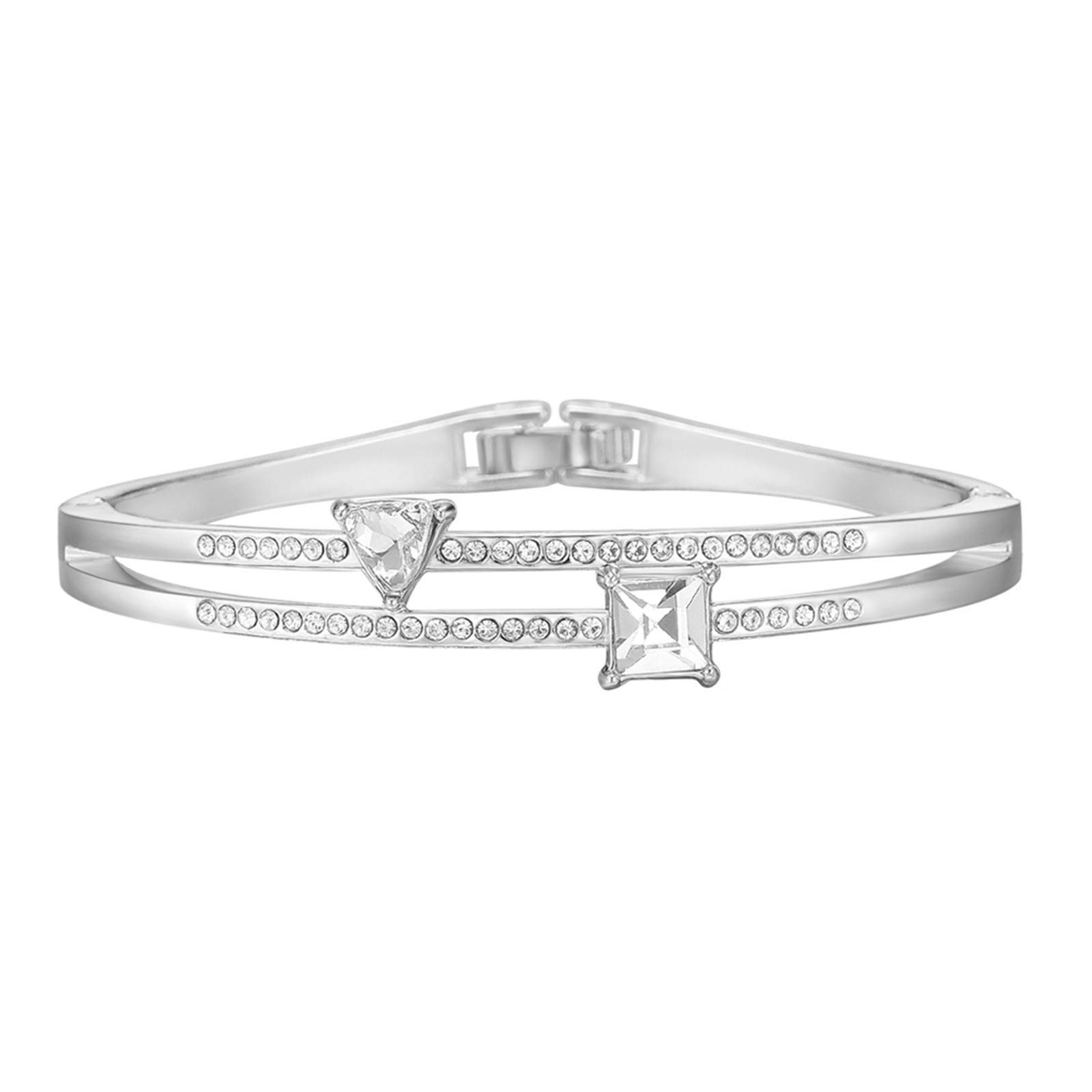 Diamond Bracelet for Women - Elegant Geometry Charm Bracelet Jewelry for Formal Occasions | Perfect for Weddings, Parties & Special Events