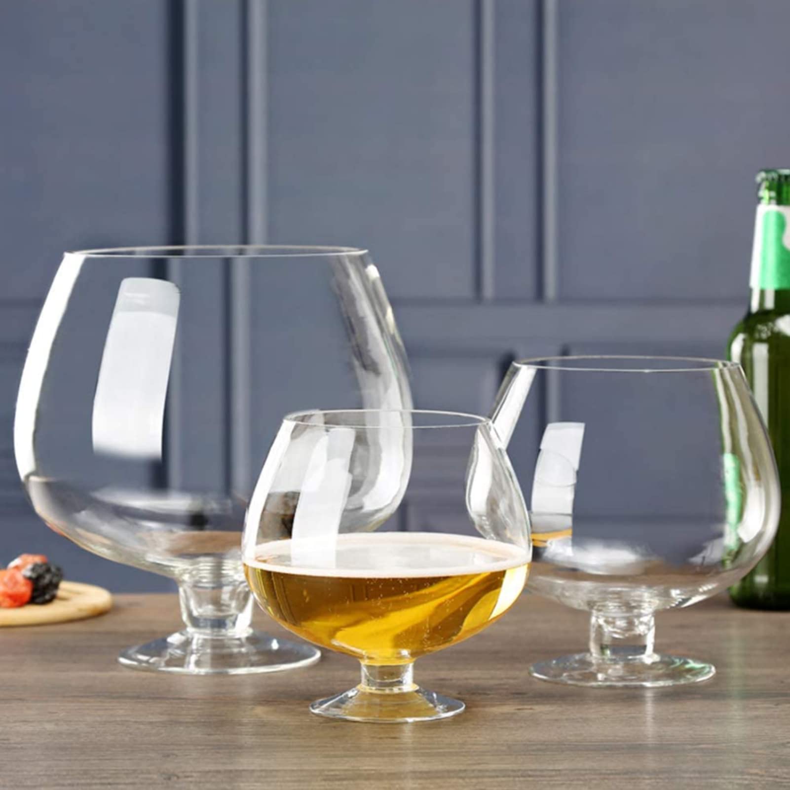Premium Oversized Crystal Brandy & Beer Glasses - 6000ml Large Capacity Barware Set for Wine, Cocktails - Perfect for Birthday Parties, Anniversaries & Home Entertaining