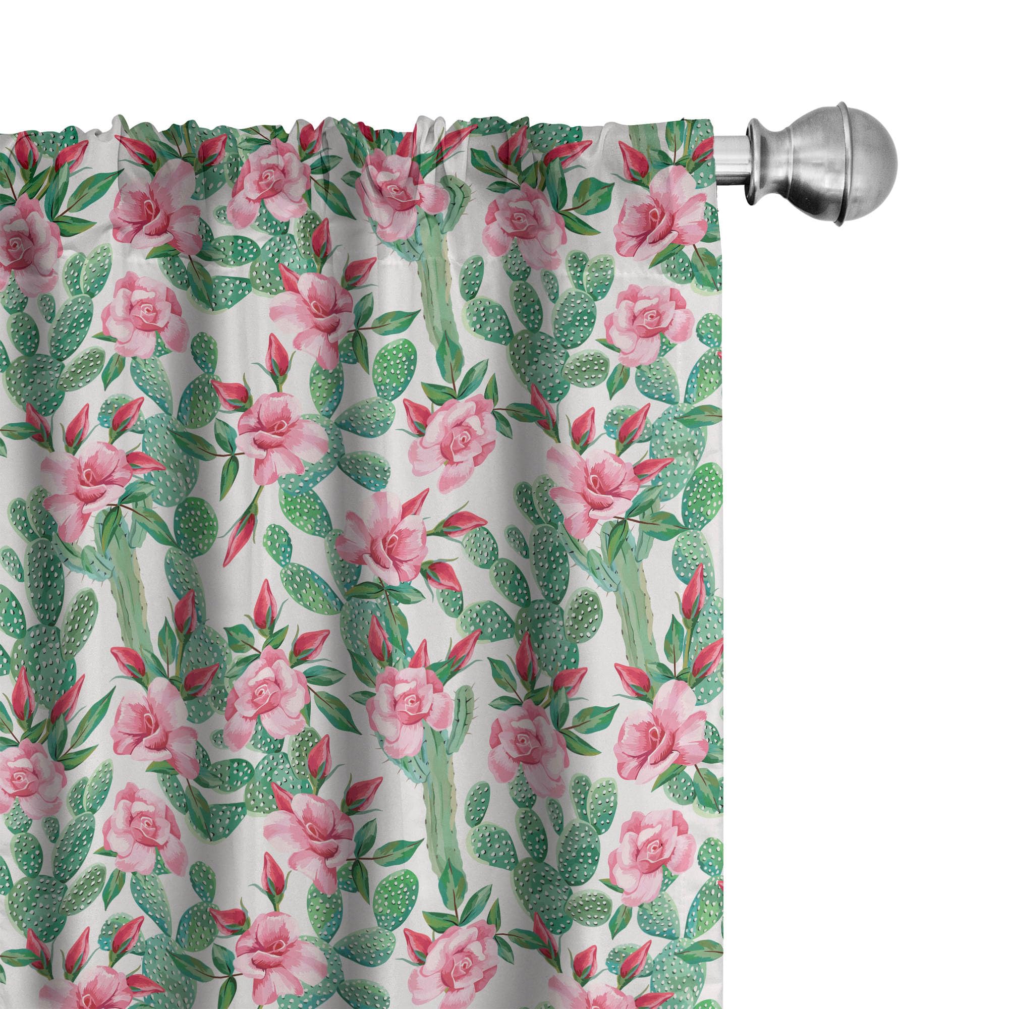Ambesonne Floral Curtains 28