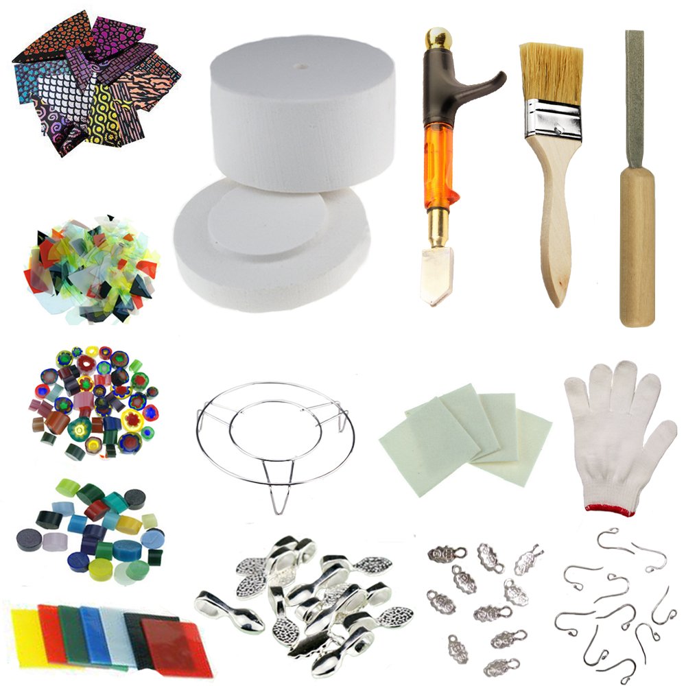 Extra Large Microwave Kiln Kit - 15 Piece DIY Jewelry Making Tools Set for Glass Fusing, Metal Clay & Ceramics | Perfect for Home Studios, Art Classes & Craft Projects