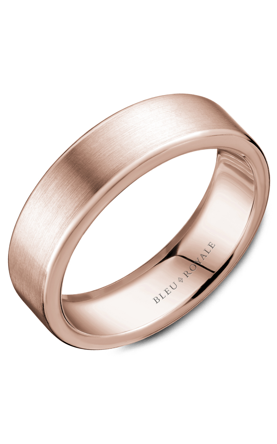 Bleu Royale Men's Wedding Band Ring RYL 037R65 - 14K White Gold Classic Comfort Fit Band for Groom, Engagement & Anniversary Gifts - Perfect for Weddings, Proposals & Special Occasions