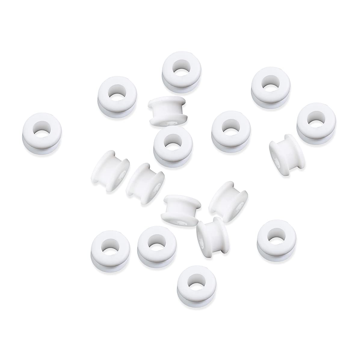 18PCS White Rubber Grommets - Compatible with Hunter Vintage Discontinued Ceiling Fans - Ceiling Fan Replacement Parts - Perfect for DIY Repair & Fan Maintenance