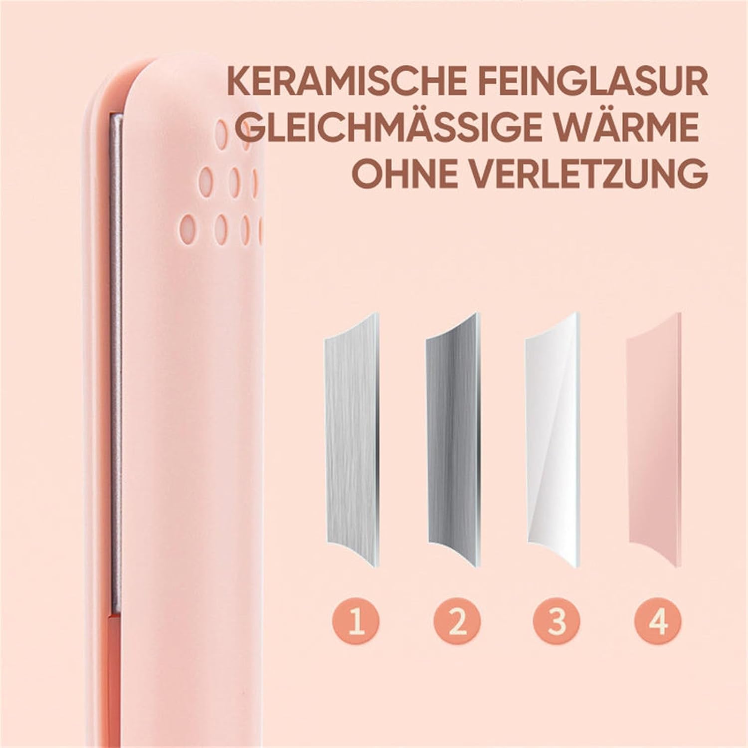 Mini Dual-Purpose Ceramic Curling Iron for Short Hair - Portable Cordless Travel Hair Curler with 2 Temperature Settings (2 Pack) - Perfect for Home Styling, Travel & On-the-Go Touch Ups