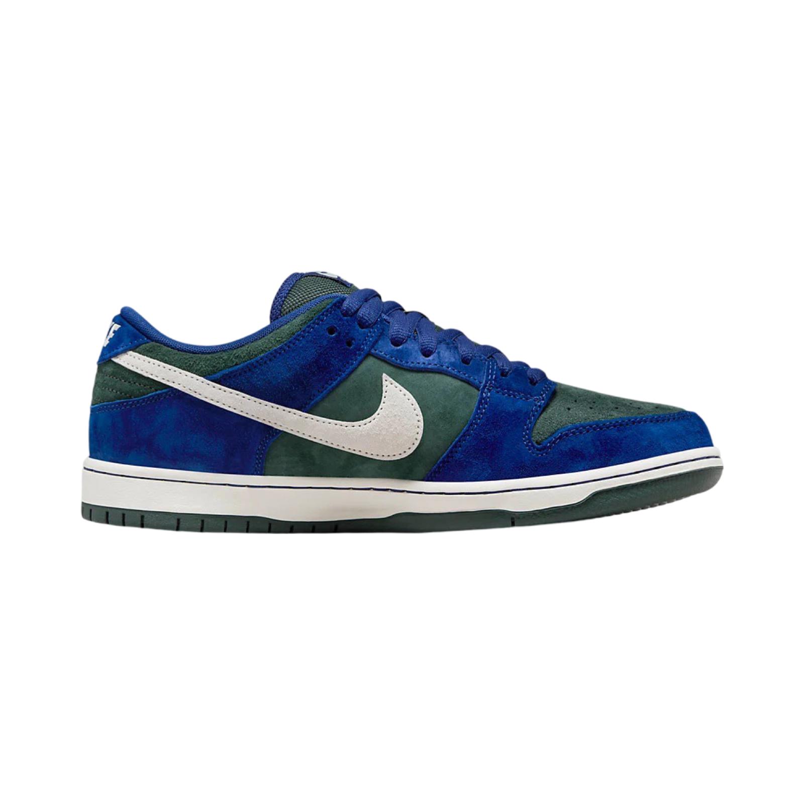 Nike SB Dunk Low Sneakers - Deep Royal & Vintage Green - Men's Skateboarding Shoes for Casual Wear & Street Style