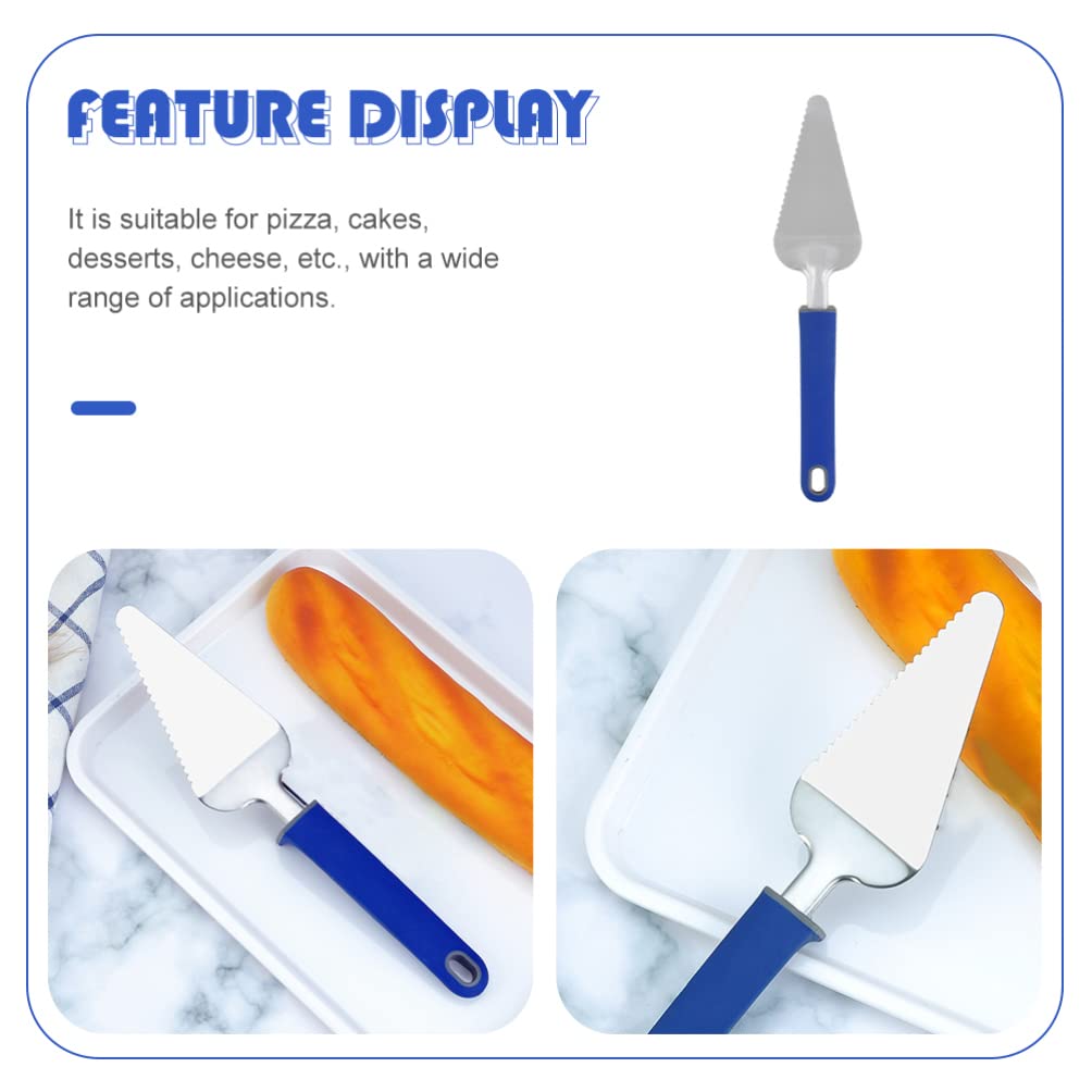 SOLUSTRE Pizza Cake Shovel - Stainless Steel Pizza Cutter & Server, Dessert Slicer & Icing Spatula for Cakes, Cheese, BBQ - Perfect for Weddings, Parties & Kitchen Use