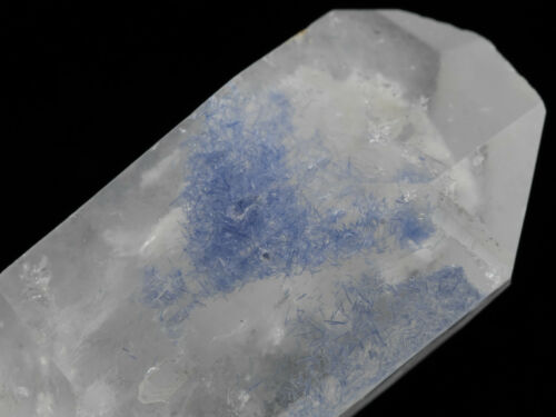 Raw Dumortierite in Quartz Crystal - Natural Metaphysical Stone, Healing Mineral Specimen for Home Decor & Spiritual Use | Perfect for Meditation, Reiki, and Crystal Healing
