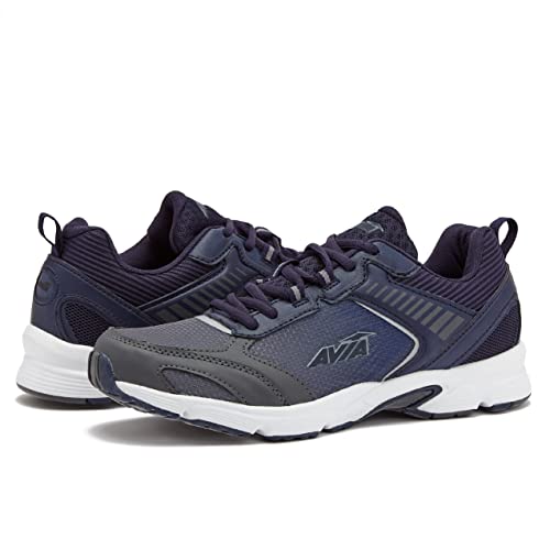 Avia Forte 2.0 Men's Running Shoes - Lightweight Trail & Road Running Sneakers for Men | Breathable Mesh | Cushioned Support | Green/Black/Grey | Perfect for Jogging, Gym Workouts & Outdoor Activities
