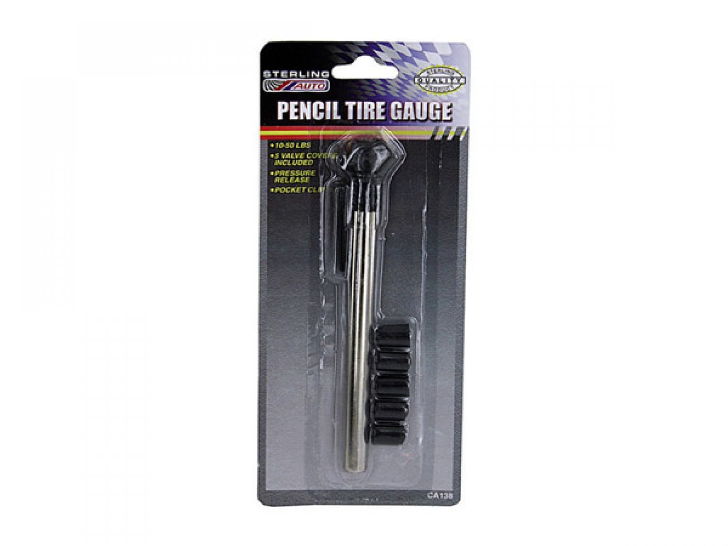 96-Piece Pencil Tire Pressure Gauge Set with Valve Caps - Accurate Air Pressure Measurement for Cars, Trucks & Bikes - Perfect for Road Trips, Fleet Maintenance & DIY Auto Care