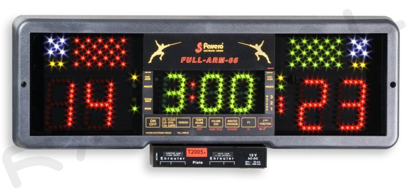 FIE Approved RF FA ARM 05-3 Weapon Fencing Scoring Machine with Remote Control | Italian-Made Electric Fencing Equipment for Tournaments & Training