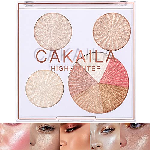 8 Colors Diamond Shimmer Highlighter & Contour Palette - Makeup Highlighter Stick with Gold Bronzer & Blush | Face Illuminator for Cheekbones, Nose & Body | Perfect for Daily Makeup & Special Occasions