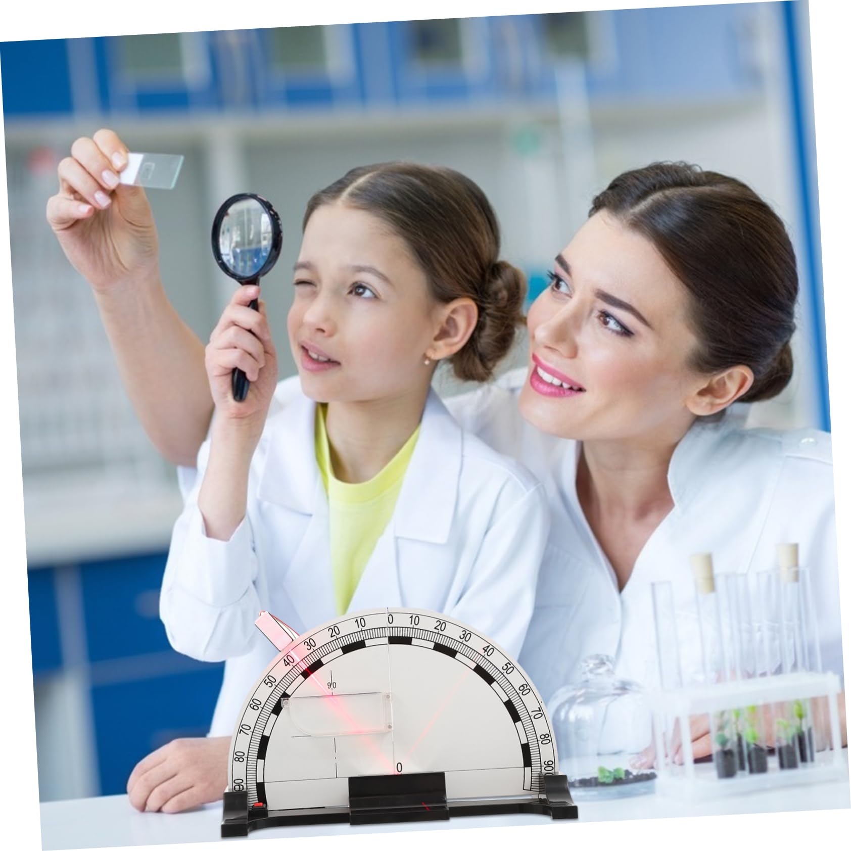 Optical Light Reflection and Refraction Demonstrator Set - Science Lab Equipment for Physics Teaching & Learning - Perfect for Classroom Experiments and STEM Education