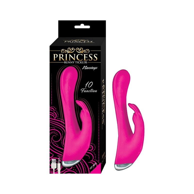 10 Function Silicone Vibrator - Princess Bunny Tickler for Couples Play & Solo Pleasure | Waterproof & Rechargeable Adult Toy for Women