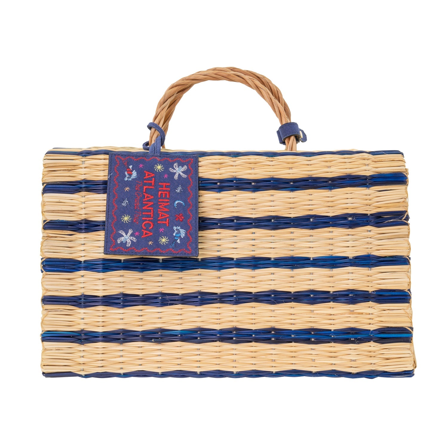 Premium Blue Beach Basket - The Grand Tour Collection - Perfect for Picnics, Outings & Beach Trips