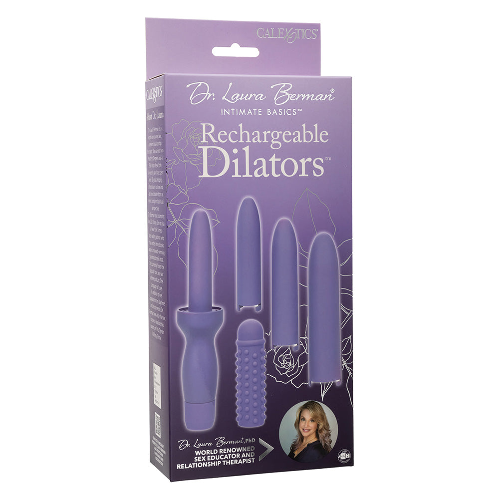 Dr. Laura Berman Rechargeable Vibrating Dilators Set - 5 Piece Pelvic Floor Therapy Kit for Women's Health & Intimate Wellness | Perfect for Physical Therapy, Postpartum Recovery & Sexual Wellness