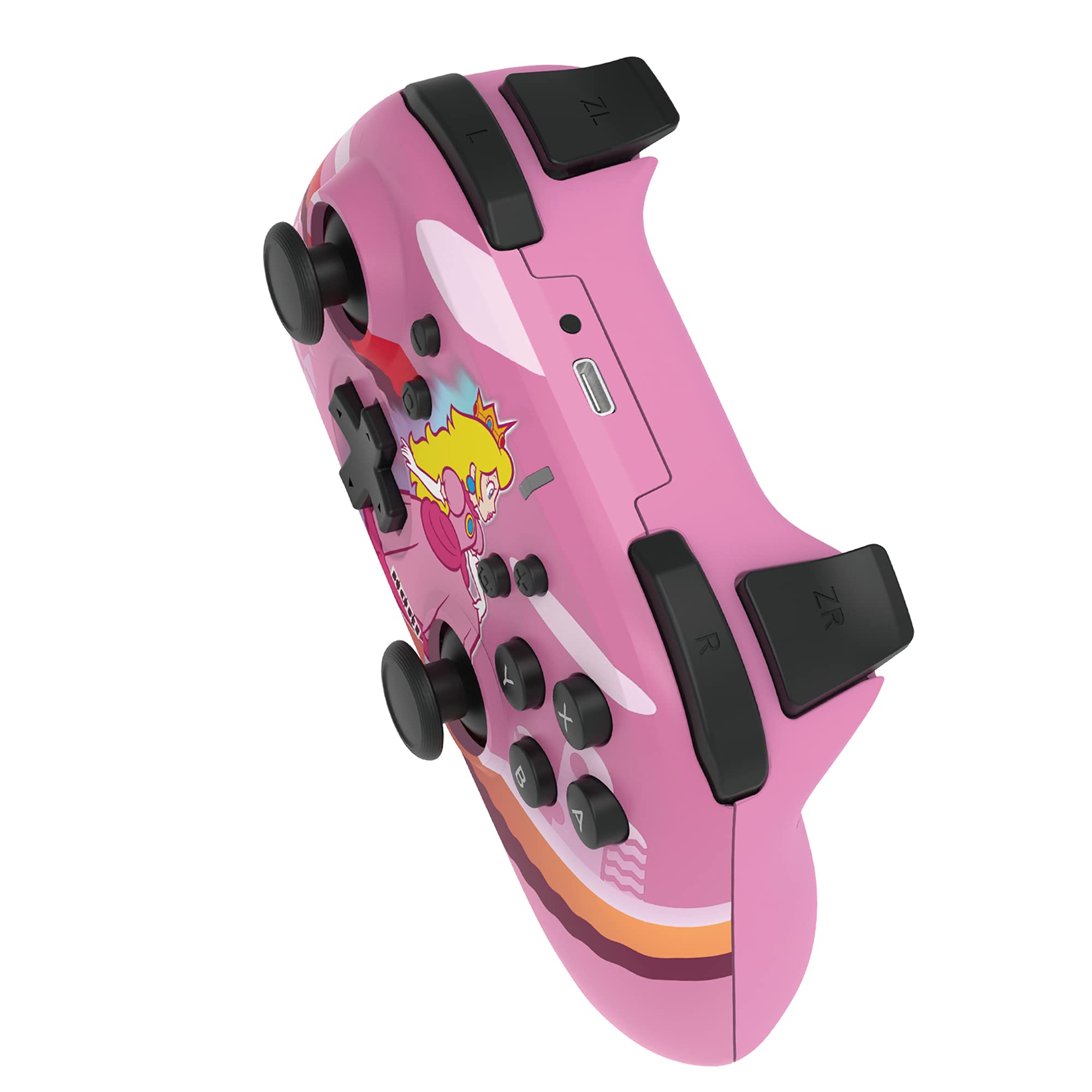 HORI Wireless HORIPAD Pro Controller for Nintendo Switch (Peach Color) - Officially Licensed by Nintendo - Perfect for Gaming, Travel & Multiplayer Sessions