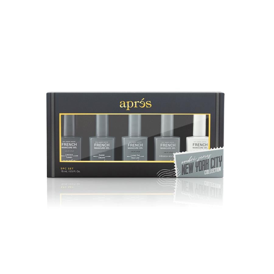 Apres French Manicure Ombre Series NYC Set - Professional Nail Kit for Salon & Home Use, Perfect for Bridal, Party & Special Occasion Nail Art