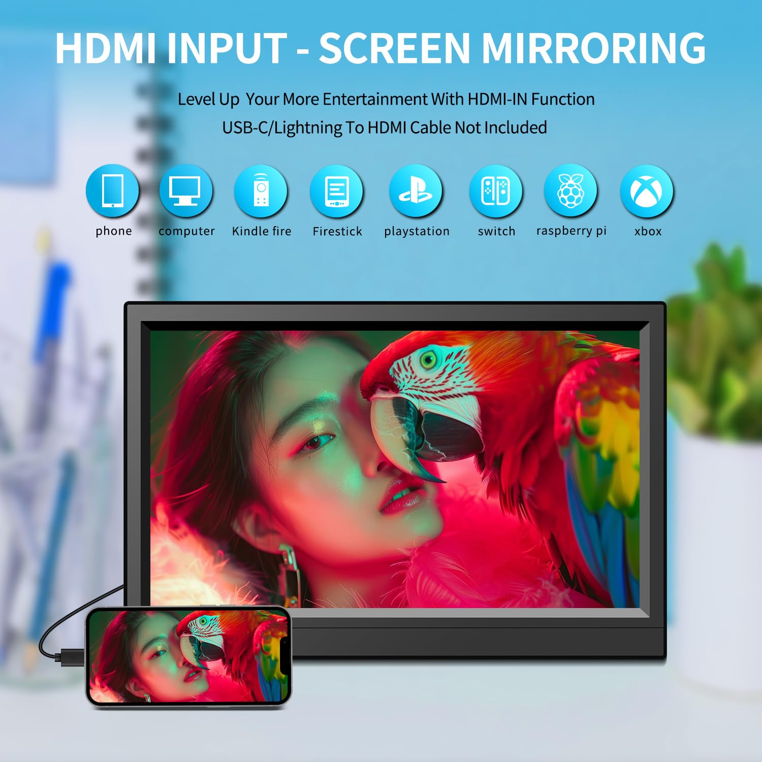 12.5 Inch Portable TV with HDMI & USB Input - Built-in Speakers, Lightweight Design for Bedroom, Kitchen, Camping - Perfect for Small Spaces & Travel Entertainment