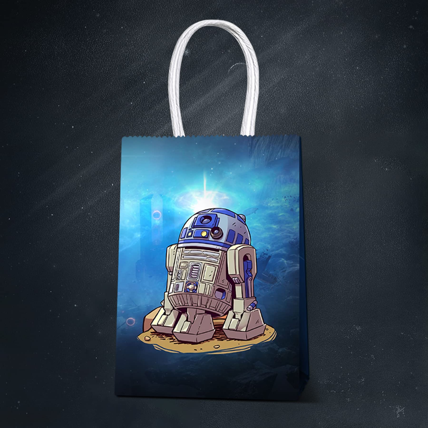 16-Piece Mandalorian Yoda Themed Birthday Party Decorations Set - Includes Gift Bags & Party Supplies for Star Wars Fans | Perfect for Kids Birthday Parties, Baby Showers & Themed Events