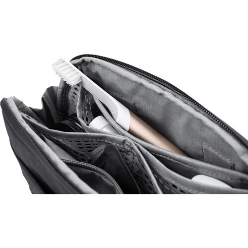 Peak Design Wash Pouch Small - Waterproof Travel Toiletry Bag for Men & Women - Compact Organizer for Cosmetics, Shaving Kit & Essentials - Perfect for Camping, Gym & Air Travel (Black)