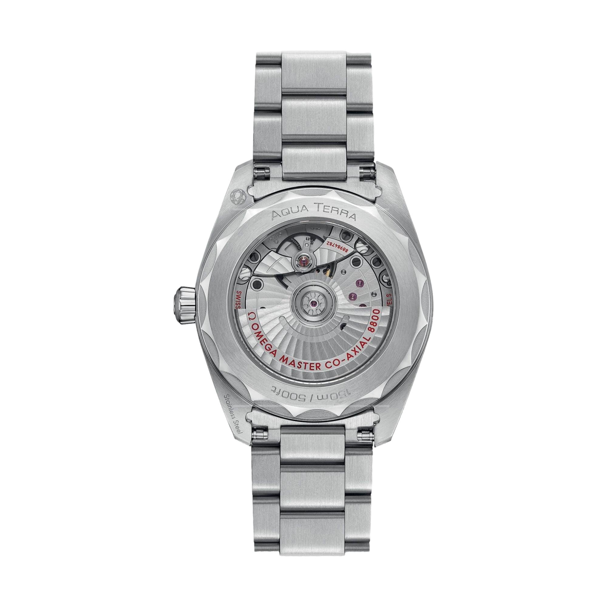 Omega Seamaster Aqua Terra 150M Co-Axial Master Chronometer 38mm Blue Dial Men's Watch - Luxury Stainless Steel Bracelet for Diving, Business & Formal Occasions