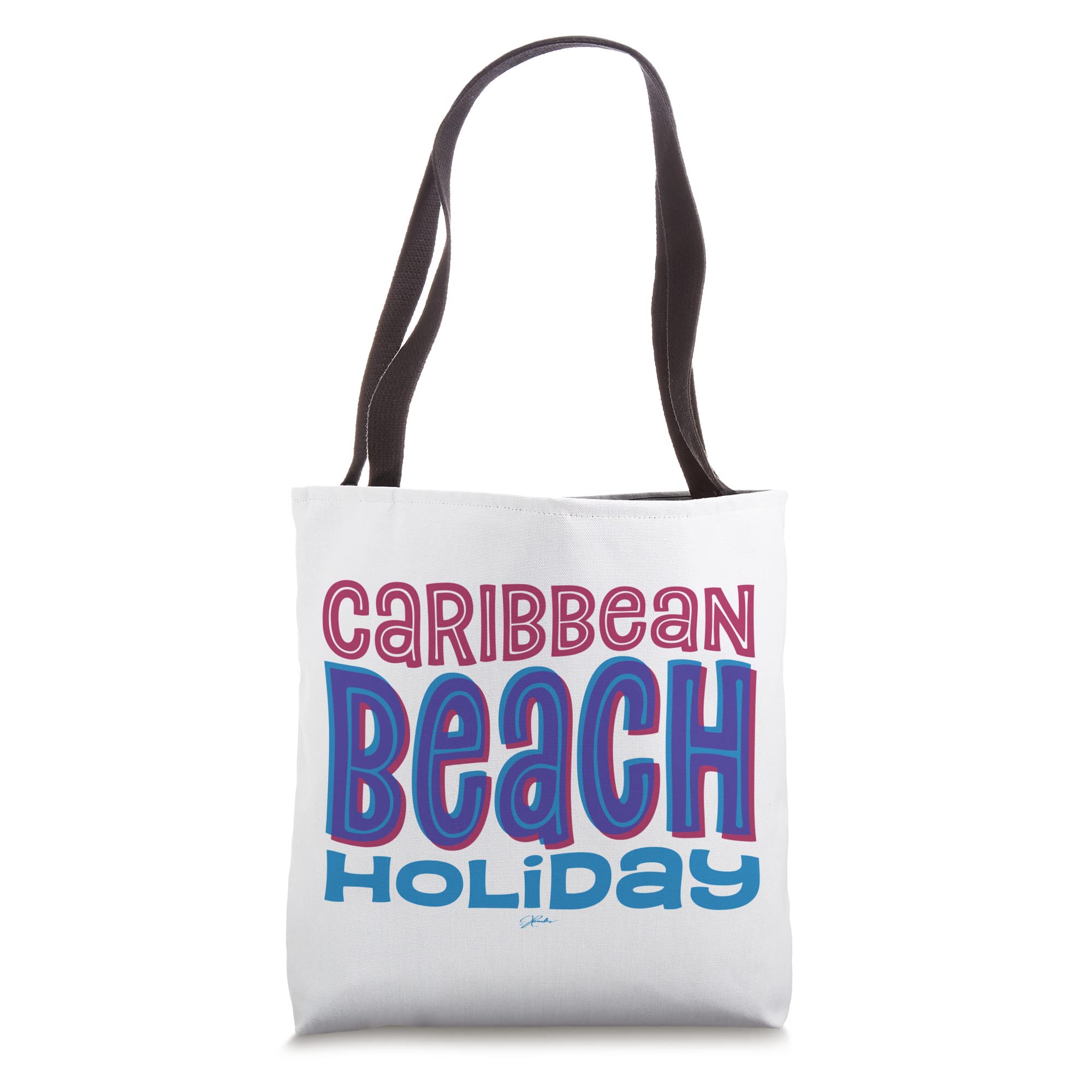 JCombs: Stylish Caribbean Beach Holiday Tote Bag - Waterproof & Spacious for Travel, Shopping, and Summer Outings